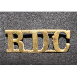 D38. R D C, Royal Defence Corps shoulder title