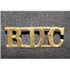 Image 1 : D38. R D C, Royal Defence Corps shoulder title