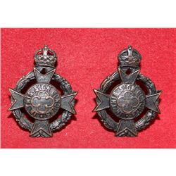D56. Canadian Chaplain Corps collar badge pair