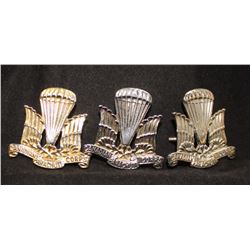 D71. Canadian Parachute Corps Cap Badge Lot
