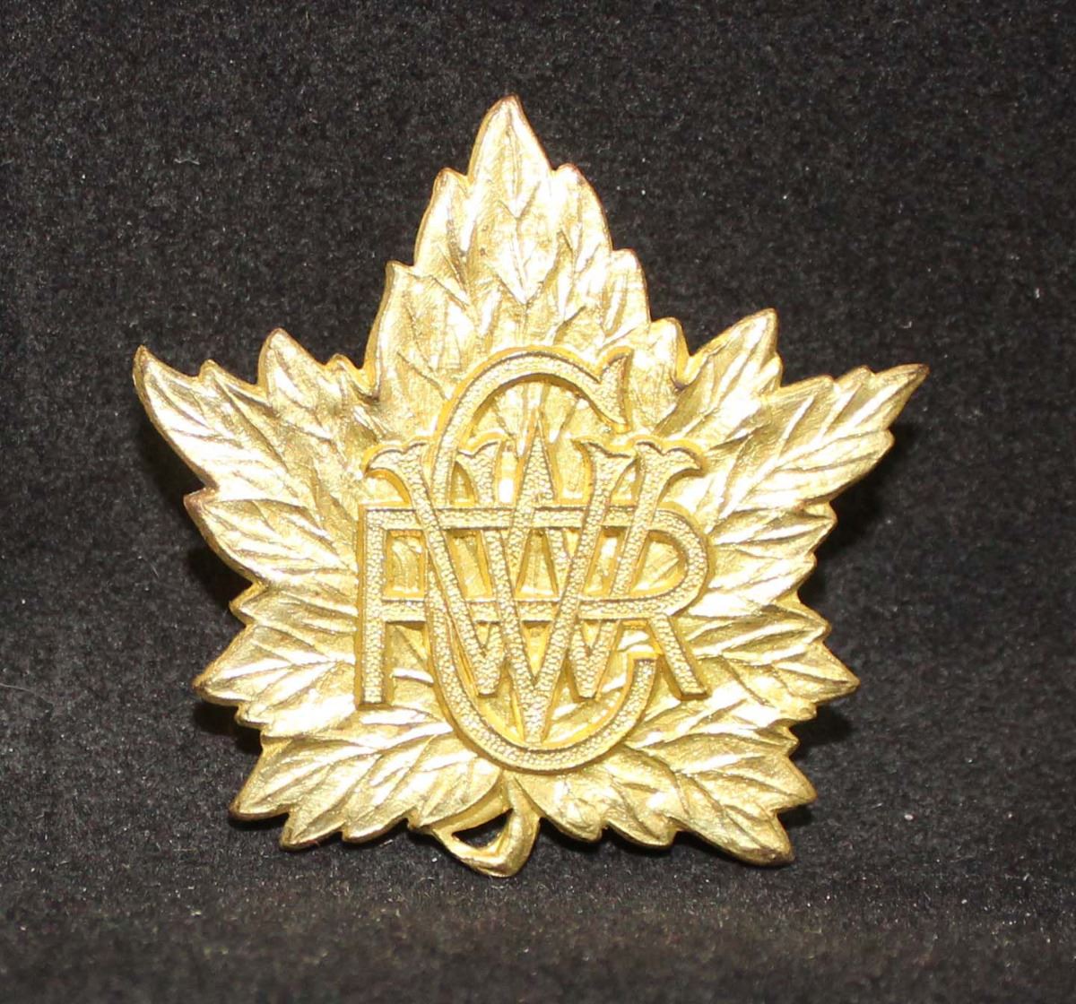 D79. Canadian Women's Volunteer Reserve Corps Cap Badge