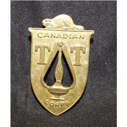 D84. Canadian Technical Training Corps Cap Badge