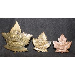 D85. Canadian General Service Cap & Collar lot