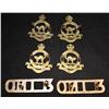 Image 2 : D95. Ontario Regiment Collar/Shoulder badge lot