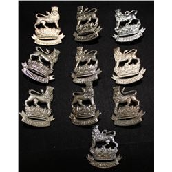 D117. 6th Duke of Connaught's, Royal Canadian Hussars Collar badge lot