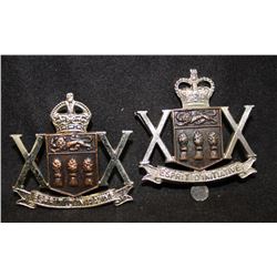 D128. 20th Saskatchewan Armoured Regiment Cap Badge Lot