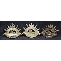 D139. British Columbia Horse Collar badge lot