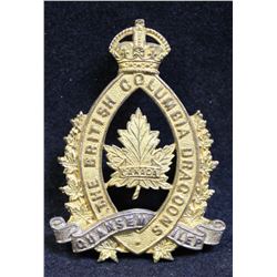 D140. British Columbia Dragoons, OFFICER'S, Cap badge