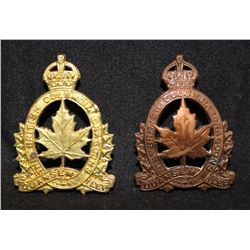D143. British Columbia Dragoons, Cap Badge lot