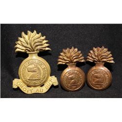 D153. Sherbrooke Fusiliers Regiment, C.A.S.F., cap/collar badge lot