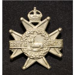 D156. Grey & Simcoe Foresters Badge