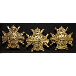 D157. Grey and Simcoe Foresters Collar badge lot