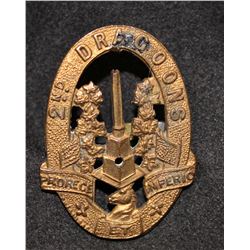 D162. 2nd DRAGOONS Collar badge
