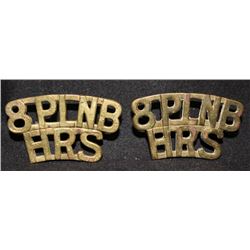 D175. 8th Princess Louise Hussars Guards Shoulder title lot