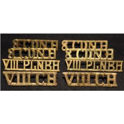 D176. 8th Canadian Hussars. Princess Louise, shoulder title lot