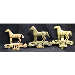 D179. 19th Alberta Dragoons Cap Badge Lot