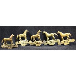 D180. 19th Alberta Dragoons Collar badge lot