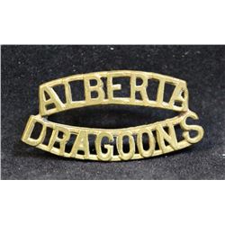 D184. 19th Alberta Dragoons Shoulder badge