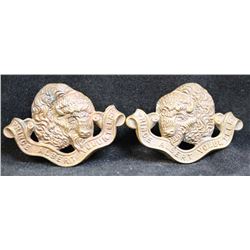 D217. Prince Albert Volunteers Collar badge pair