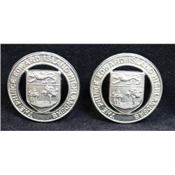 D235. Prince Edward Island Highlanders Collar badge pair