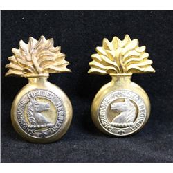 D246. The Sherbrooke Fusiliers, OFFICER'S, collar badge pair