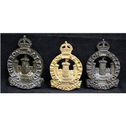 D253. Canadian Garrison Battalion Cap Badge Lot