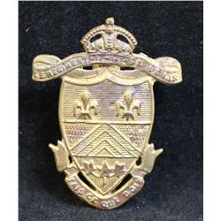 D255. Le Regiment De Levis Cap Badge