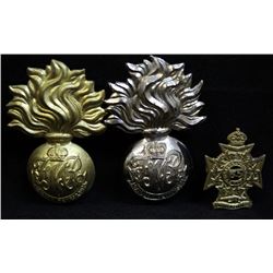 D258. Fusiliers De Mont Royal Cap/Collar badge Lot