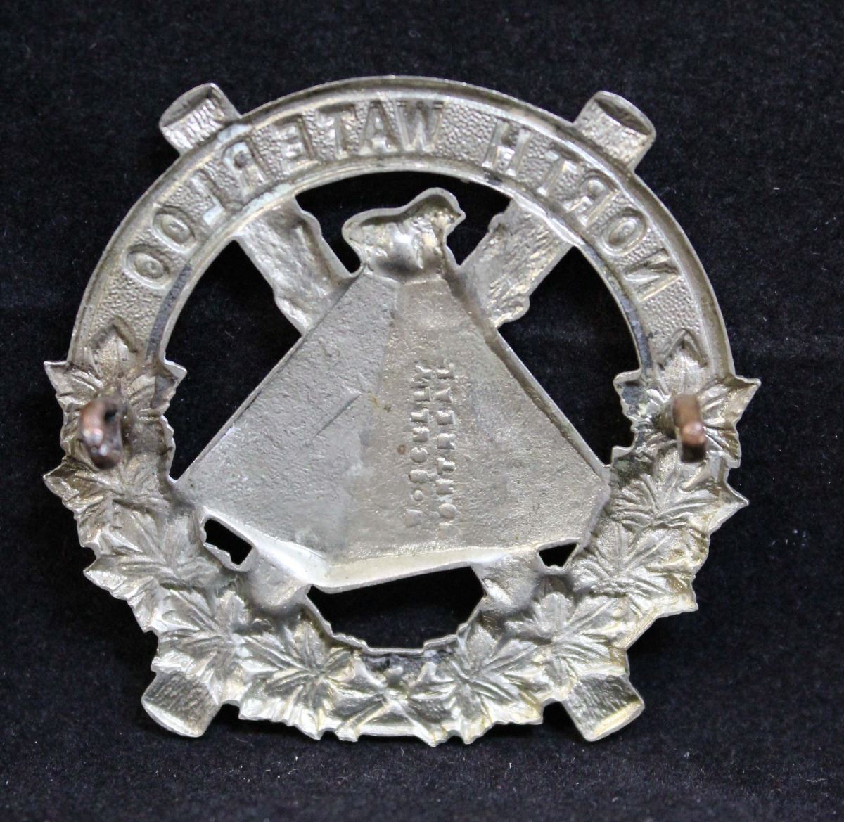D262. North Waterloo Regiment Cap Badge