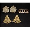 Image 1 : D288. Queens Own Rifles of Canada and 17th Duke of York's Royal Canadian Hussars Collar badge/Should