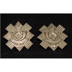 D290. Highland Light Infantry of Canada Collar badge pair