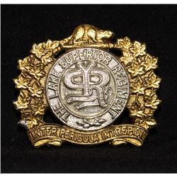 D298. Lake Superior Regiment Cap Badge