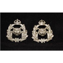 D304. Princess Louise's Argyll and Sutherland Highlanders of Canada Collar badge pair
