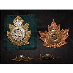 D306. Cape Breton Highlanders badge lot