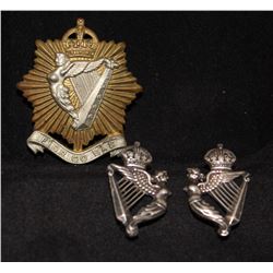 D314. Irish Regiment of Canada Cap/Collar badges