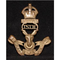 D317. 15th Canadian Light Horse Cap badge