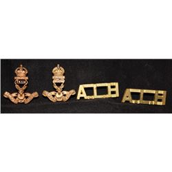 D318. 15th Canadian Light Horse Collar/Shoulder title lot