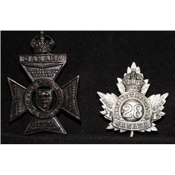 D327. Regina Rifles Cap/Collar badge lot