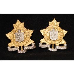 D337. Kent Regiment, OFFICER'S, collar badge pair
