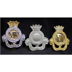E32. 8th Canadian Hussars, Princess Louise Cap badge lot