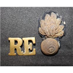 F3. Royal Artillery Gold wire Collar and title lot