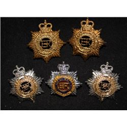 F5. British, Royal Army Service Corps, Royal Corps of Transport, Collar badge lot