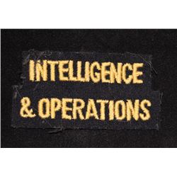 F9. British Cloth flash, Home Front insignia, INTELLIGENCE & OPERATIONS