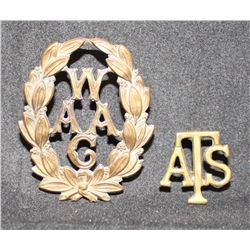 F12. British, WAAC, Womans Auxiliary Army Corps Cap badge