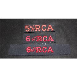 H7. Royal Canadian Artillery CLOTH Flash lot