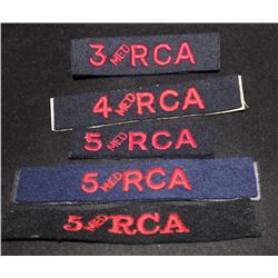 H11. Royal Canadian Artillery CLOTH Flash lot