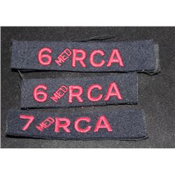 H12. Royal Canadian Artillery CLOTH Flash lot