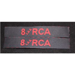 H15. Royal Canadian Artillery CANVAS Flash lot