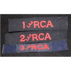 H16. Royal Canadian Artillery CLOTH Flash lot