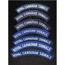 H24. Royal Canadian Signals Shoulder flash lot